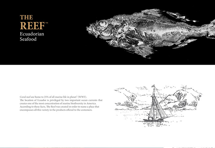 通過拓印設計的Reef 品牌海魚海鮮產品包裝設計欣賞-上海包裝設計公司