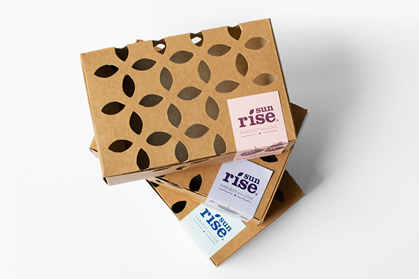 Sunrise有機草莓藍莓水果漿果農產品包裝設計-上海包裝設計公司