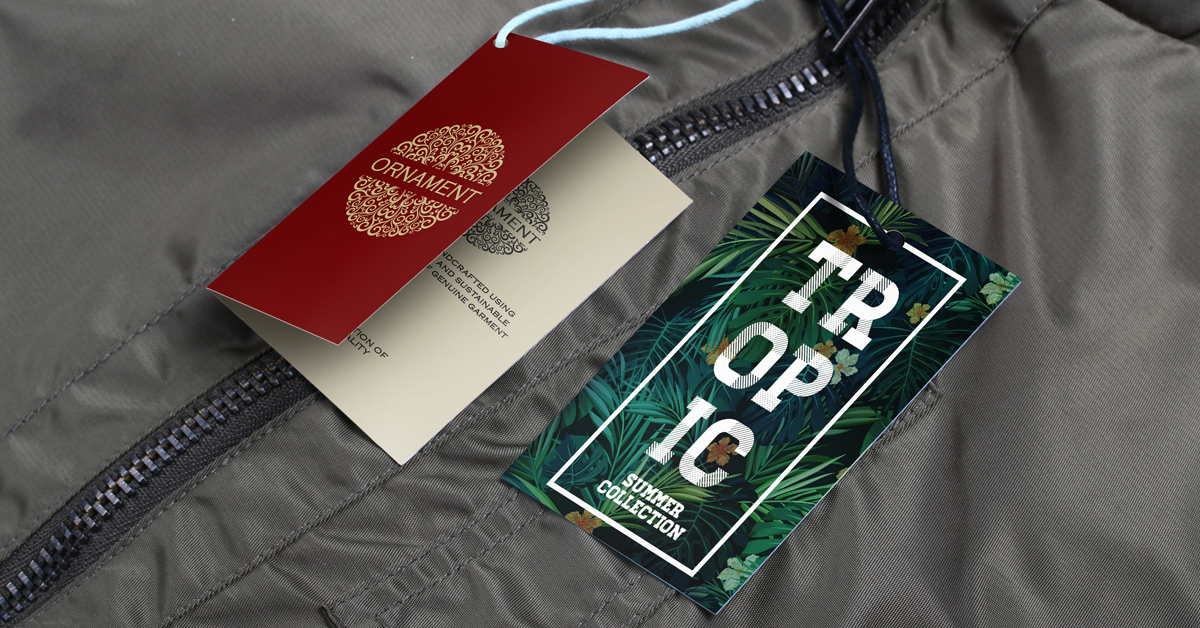 上海品牌設計公司分享12個時尚服裝標簽吊牌設計例子