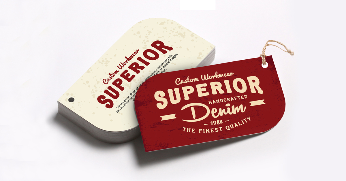 上海品牌設計公司分享12個時尚服裝標簽吊牌設計例子