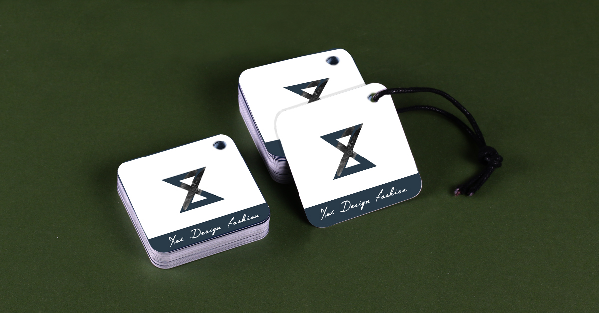 上海品牌設計公司分享12個時尚服裝標簽吊牌設計例子