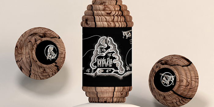 像蜂巢的蜂蜜蜂膠創意包裝設計-上海包裝設計公司