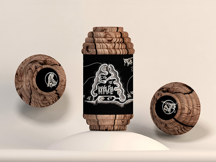 像蜂巢的蜂蜜蜂膠創意包裝設計-上海包裝設計公司