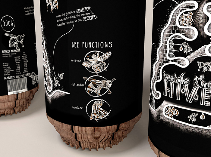 像蜂巢的蜂蜜蜂膠創意包裝設計-上海包裝設計公司