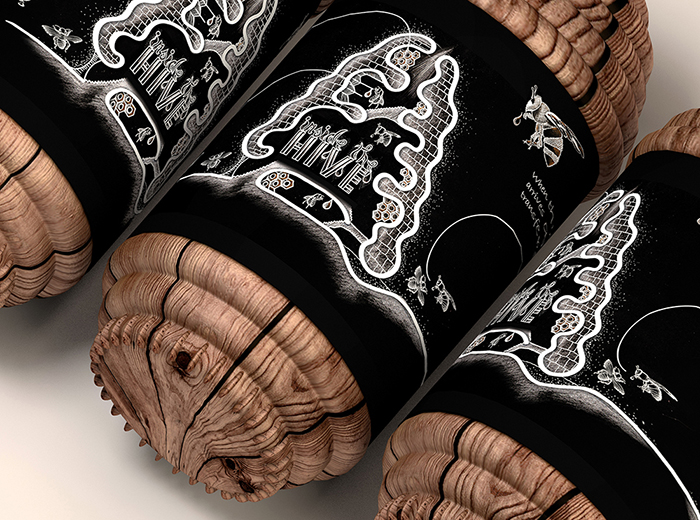 像蜂巢的蜂蜜蜂膠創意包裝設計-上海包裝設計公司