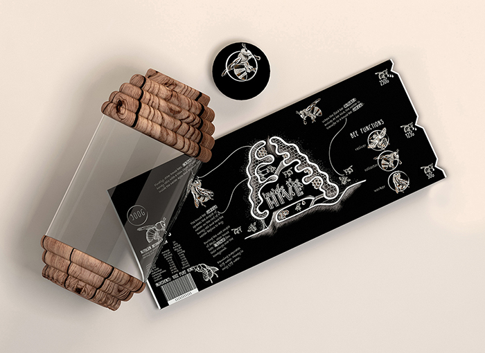 像蜂巢的蜂蜜蜂膠創意包裝設計-上海包裝設計公司