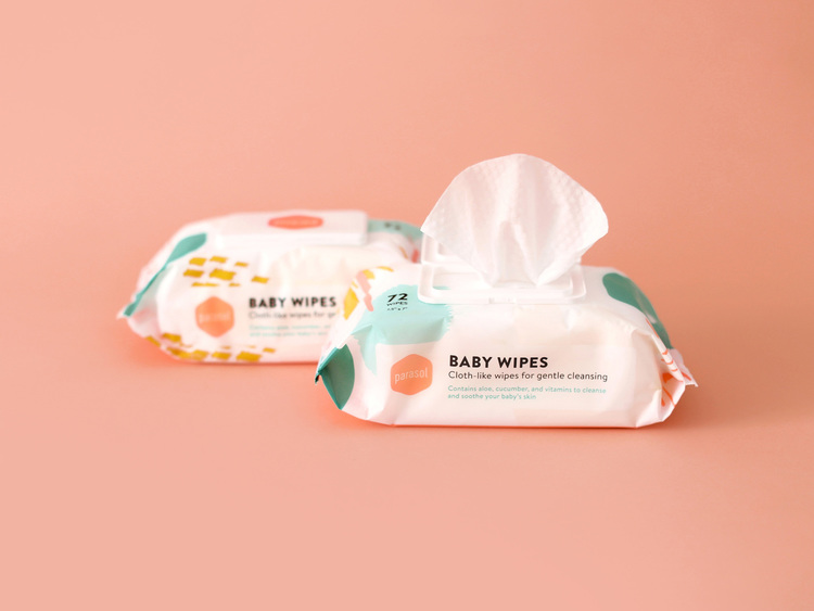 Parasol “飛濺的色彩”創意嬰兒尿不濕尿布+濕巾產品包裝設計－上海包裝設計公司