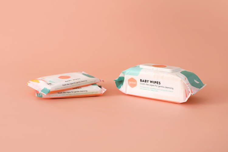 Parasol “飛濺的色彩”創意嬰兒尿不濕尿布+濕巾產品包裝設計－上海包裝設計公司