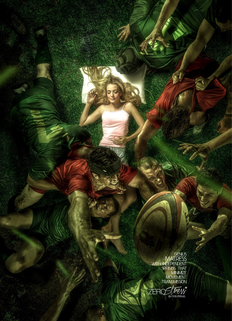 厄瓜多爾Genius Matress 床墊平面創(chuàng)意廣告-“狂歡安然入睡”篇-上海品牌策劃設(shè)計(jì)公司