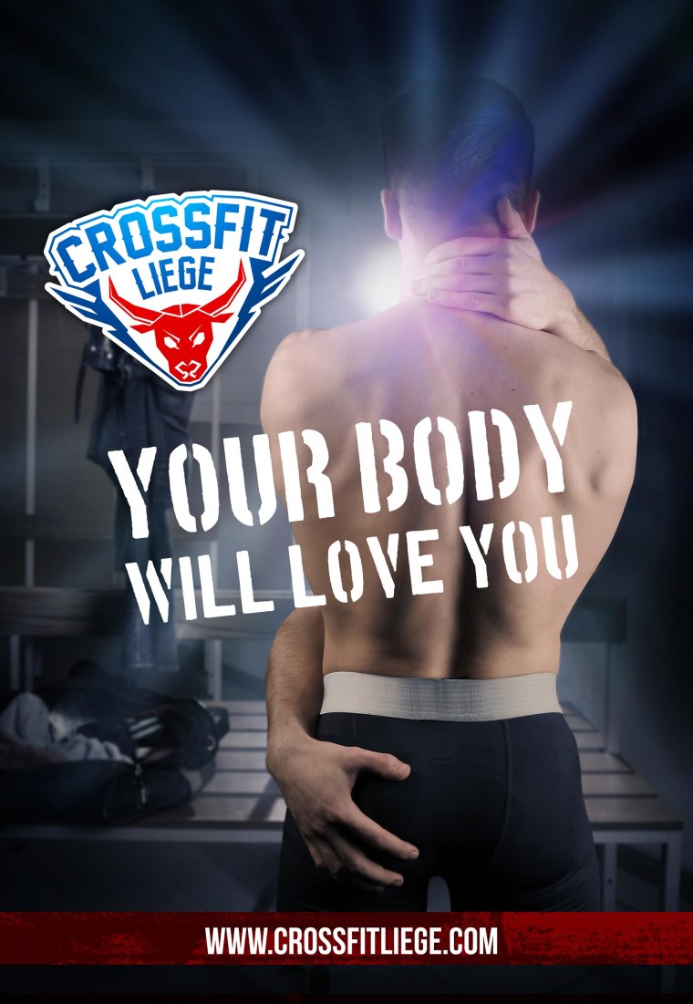 比利時健身公司 Crossfit 健身訓練體現平面創意廣告“Love yourself”