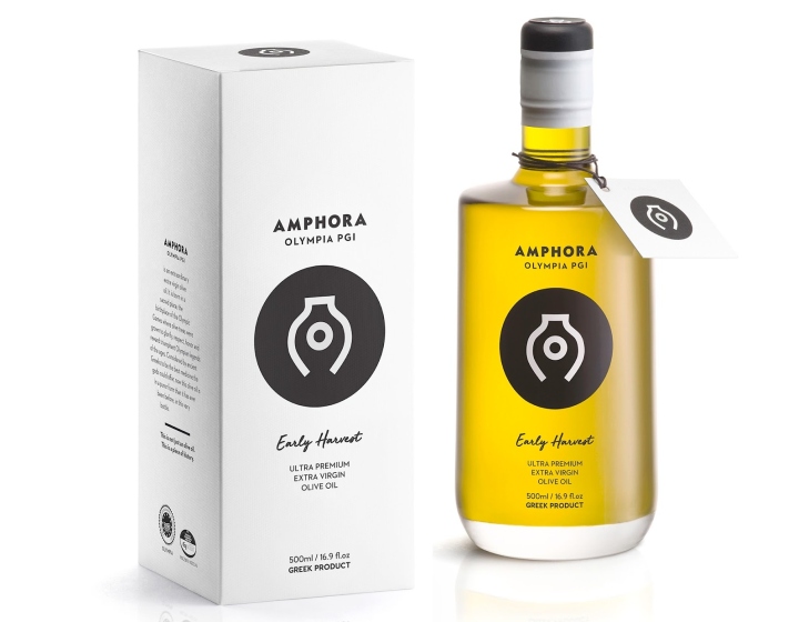 Amphora Olympia 有機(jī)特級(jí)初榨橄欖油品牌標(biāo)志設(shè)計(jì)包裝設(shè)計(jì)-上海標(biāo)志設(shè)計(jì)包裝設(shè)計(jì)公司