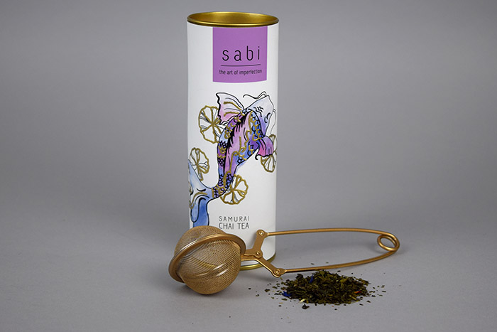 Sabi日本茶錦鯉魚插圖罐裝茶葉包裝設計-上海包裝設計公司設計欣賞