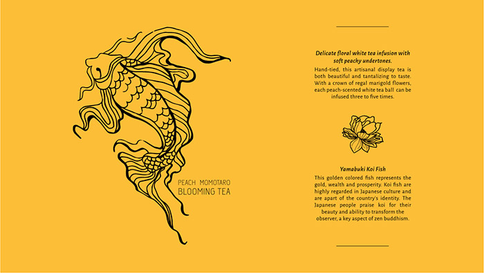 Sabi日本茶錦鯉魚插圖罐裝茶葉包裝設計-上海包裝設計公司設計欣賞
