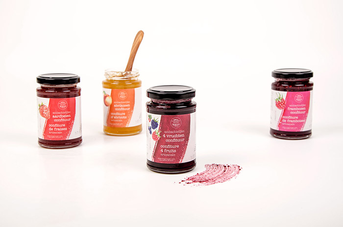 一抹果醬 confituur 草莓醬水果醬包裝設計欣賞-上海包裝設計公司