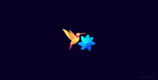 創意花朵標志設計欣賞 flower logo design-上海logo設計公司