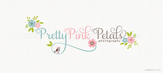 創意花朵標志設計欣賞 flower logo design-上海logo設計公司