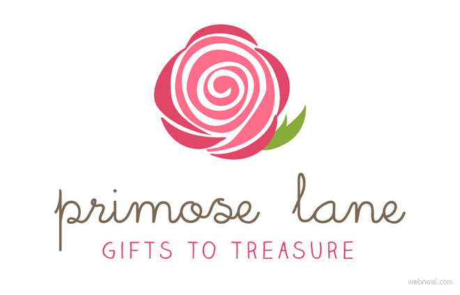 創意花朵標志設計欣賞 flower logo design-上海logo設計公司