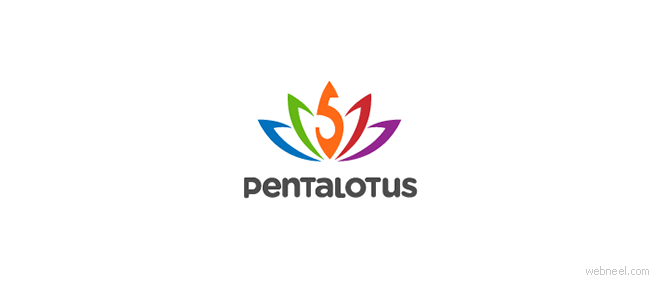 創意花朵標志設計欣賞 flower logo design-上海logo設計公司