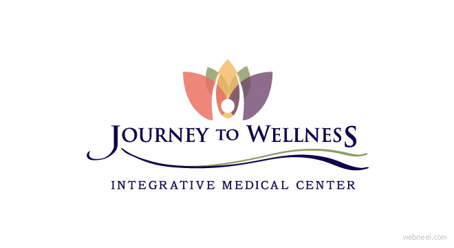 創意花朵標志設計欣賞 flower logo design-上海logo設計公司