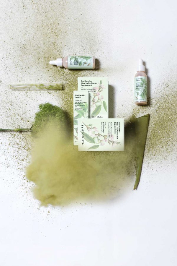 Syntonics 整體頭發護理系統品牌形象設計護發產品包裝設計插畫設計