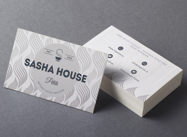 SASHA HOUSE 咖啡館品牌重塑設計logo設計-名片設計-上海logo設計公司