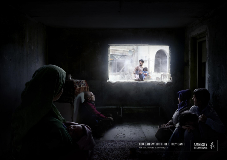 德國反對戰爭公益平面創意廣告“戰爭電影”篇-上海設計公司