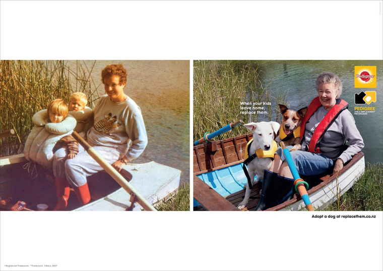 新西蘭Pedigree寵物領(lǐng)養(yǎng)平面創(chuàng)意廣告“相片”篇-尚略上海設(shè)計(jì)公司