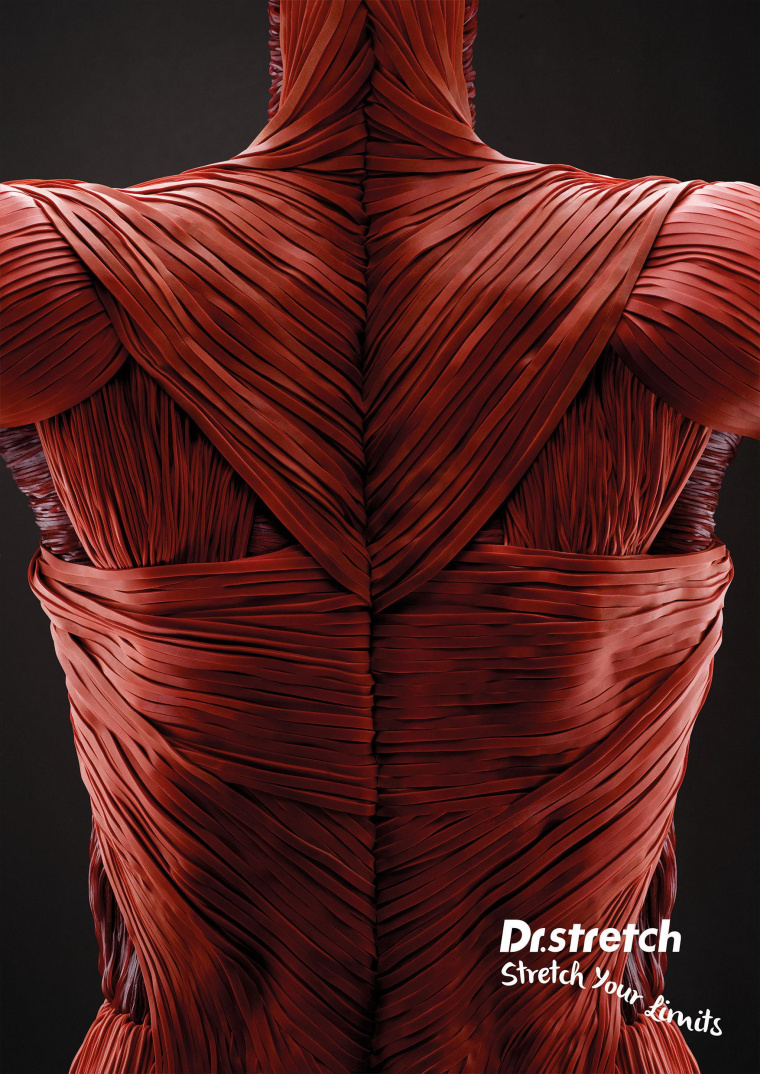 新加坡拉伸博士健身程序平面創意廣告“橡皮筋”篇-上海設計公司