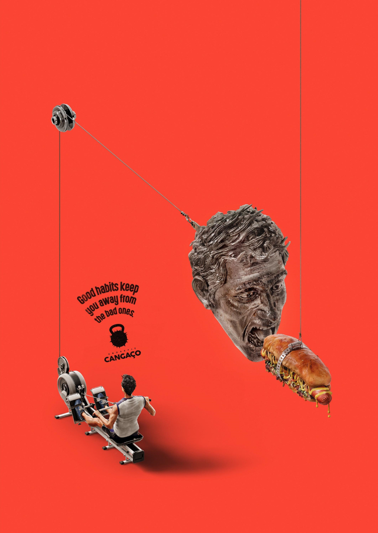 CrossFit 健身平面創意廣告“滑輪拉環篇“ -上海廣告設計公司 CrossFit 健身平面創意廣告“滑輪拉環篇“ -上海廣告設計公司