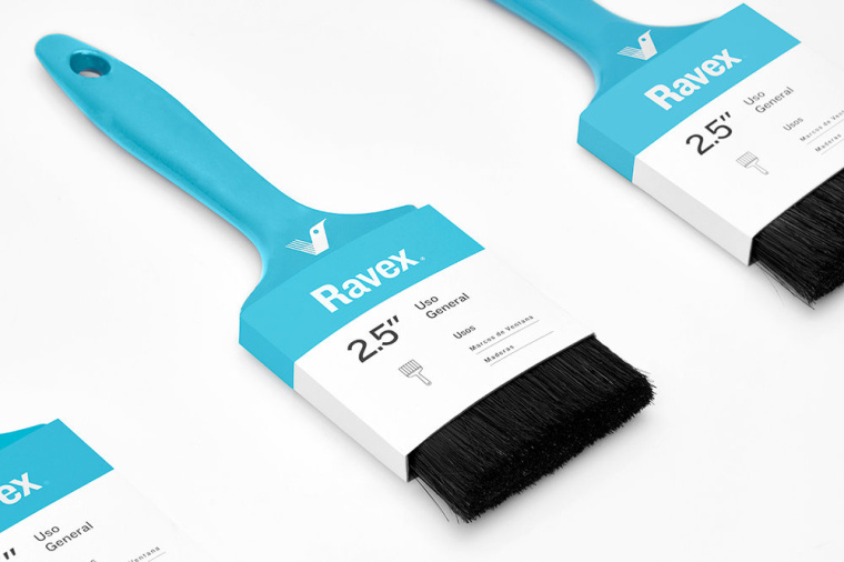 現代、簡約、新鮮的工業油漆油漆刷包裝設計欣賞-上海包裝設計公司