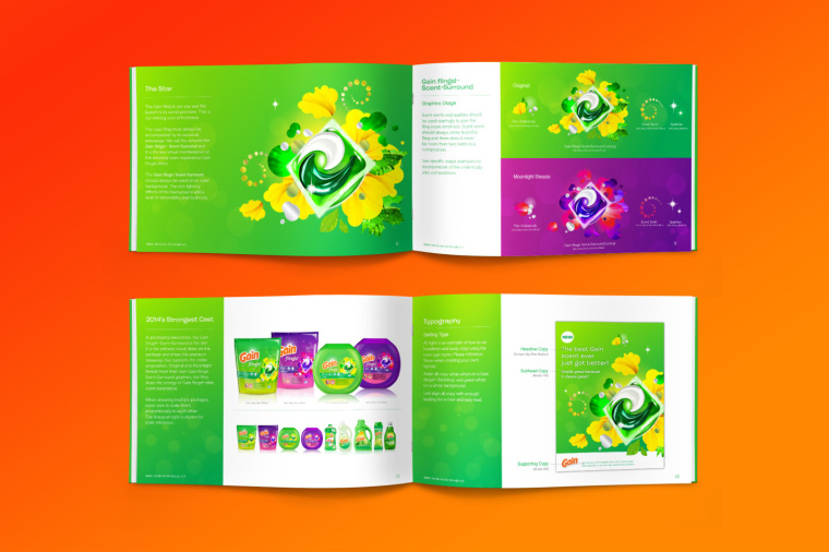 Gain洗衣液宣傳畫冊設(shè)計-上海畫冊設(shè)計公司