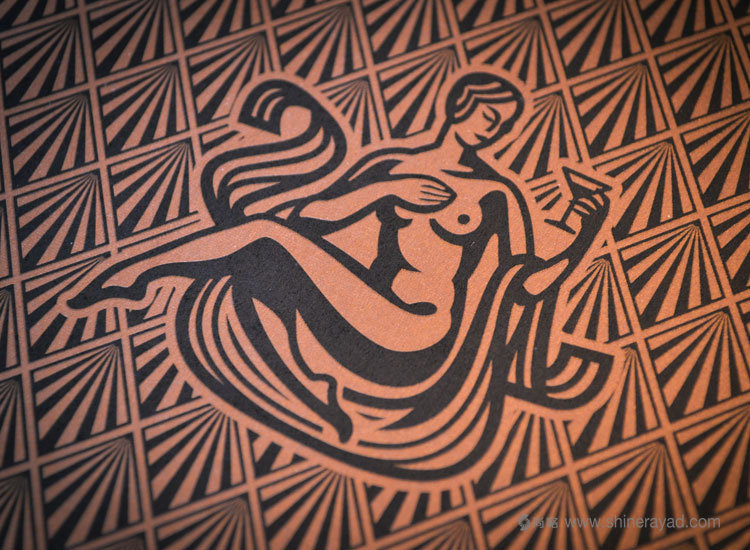 國外洋酒品牌設計欣賞——CopperMuse 朗姆酒裝飾圖案風格標志設計