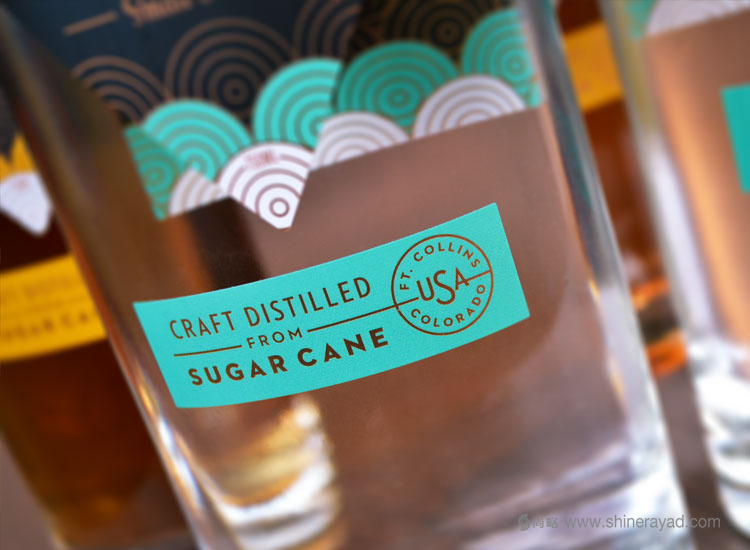 國外洋酒品牌設計欣賞——CopperMuse 朗姆酒裝飾圖案風格標志設計與包裝設計