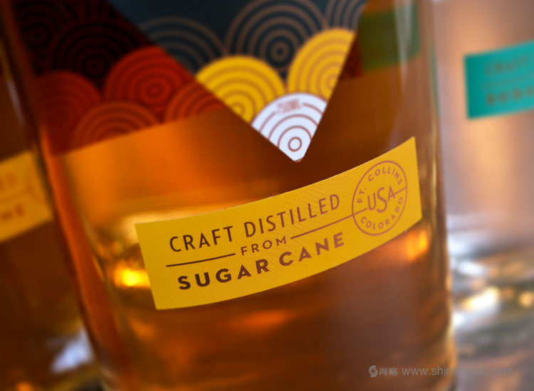 國外洋酒品牌設計欣賞——CopperMuse 朗姆酒裝飾圖案風格標志設計與包裝設計