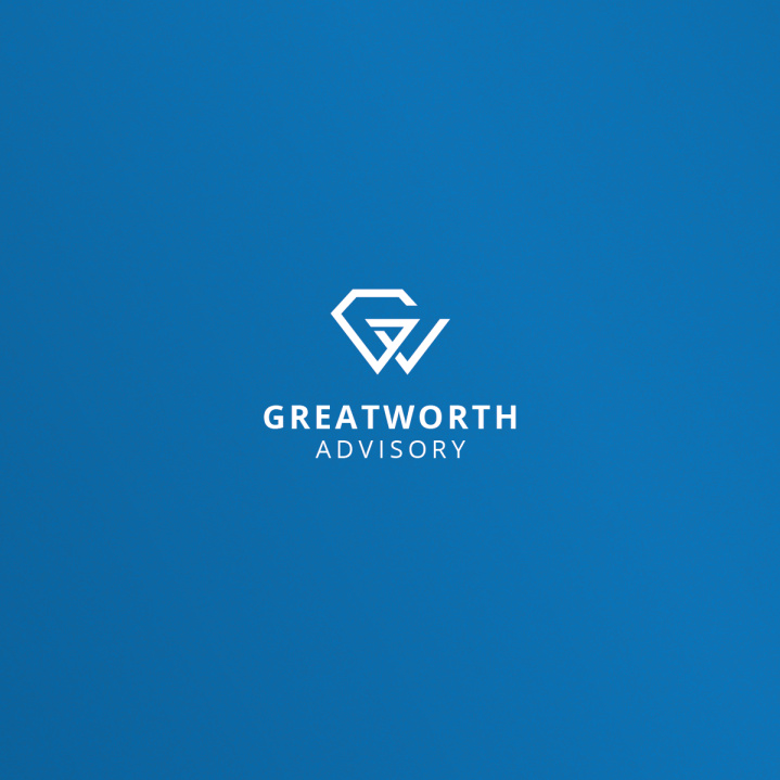 美麗的幾何形狀金融logo設計-上海logo設計公司