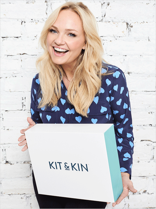 清新風格 Kit & Kin 環保型母嬰品牌嬰兒尿布拉拉褲logo設計包裝設計