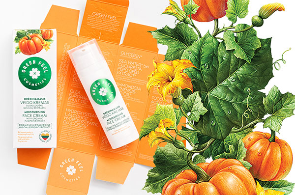 綠色感覺化妝品包裝設計-上海包裝設計公司