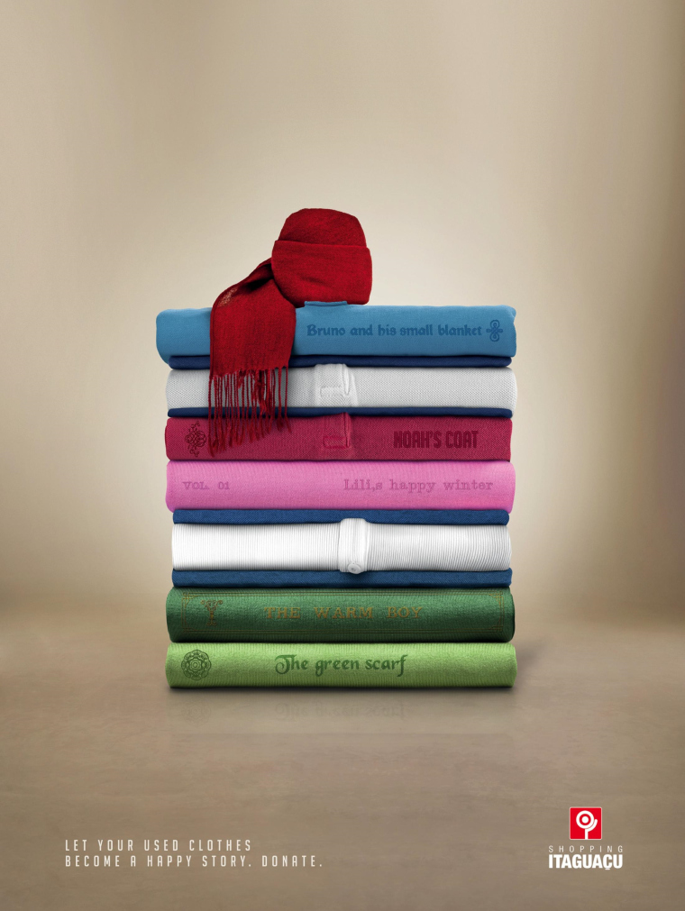 巴西二手衣物捐贈創意公益廣告“動人故事”篇-上海設計公司