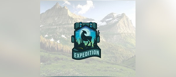 遠征山羊圖騰風格標志設計-上海標志設計公司