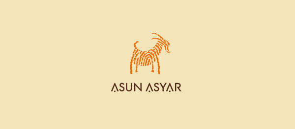 Asun Asyar指紋山羊標志設計-上海標志設計公司