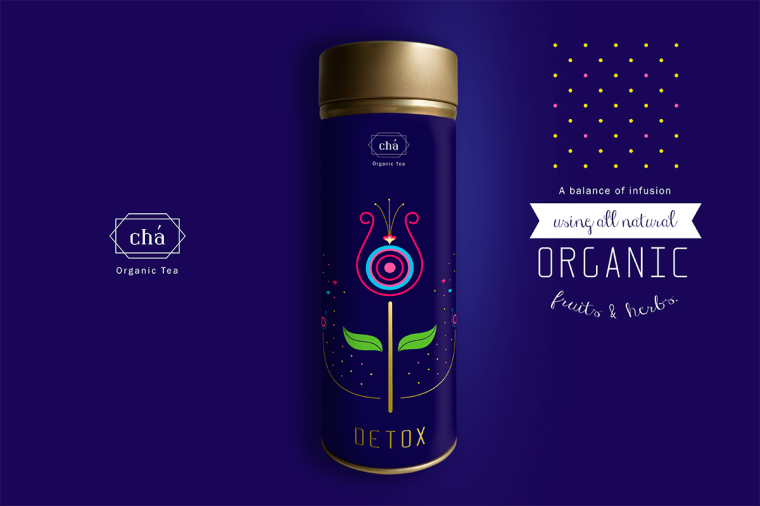 cha有機茶葉概念時尚包裝設計欣賞-上海包裝設計公司