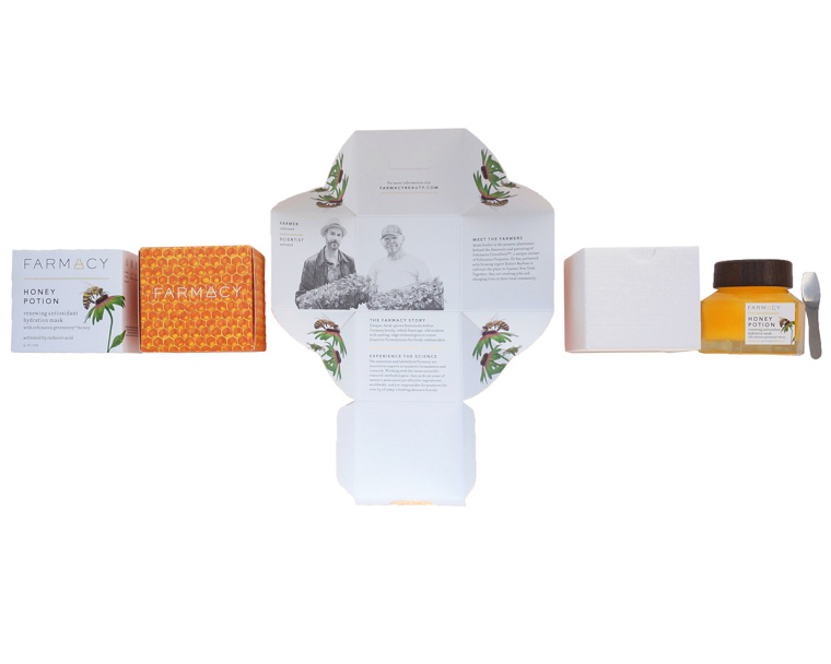 Farmacy 農(nóng)場(chǎng)品牌蜂蜜產(chǎn)品護(hù)膚品包裝設(shè)計(jì)瓶形設(shè)計(jì)-上海包裝設(shè)計(jì)公司