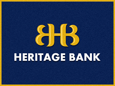 Mike Erickson為Heritage銀行創作的銀行Logo標志-上海標志設計公司