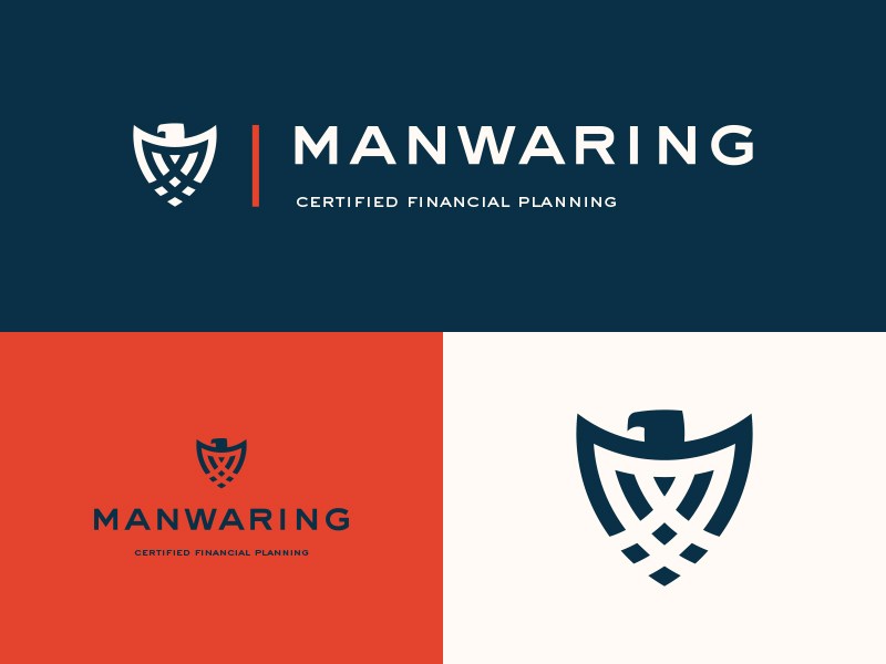 M.Aswad Mehtab為Manwaring創作的金融銀行Logo-上海標志設計公司