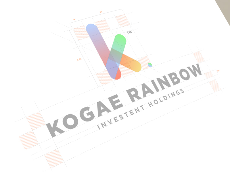 Modisana為Kogae Rainbow創作的銀行Logo設計-上海標志設計公司