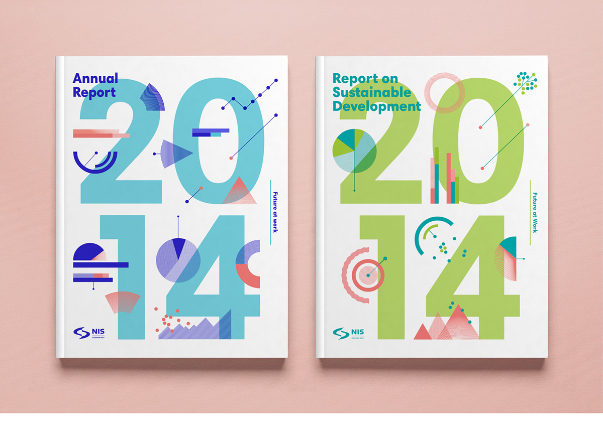 NIS企業年度報告畫冊設計-完美的信息圖表設計與配色設計-上海畫冊設計公司