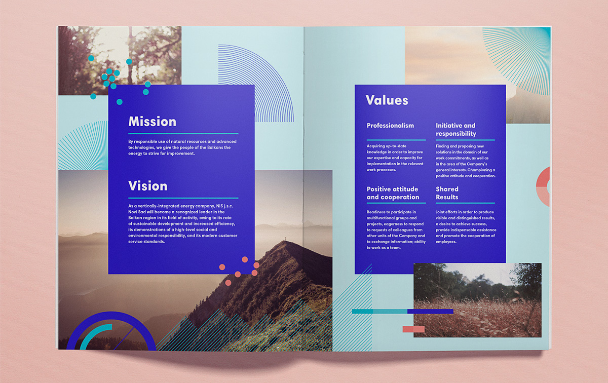 NIS企業年度報告畫冊設計-完美的信息圖表設計與配色設計-上海畫冊設計公司