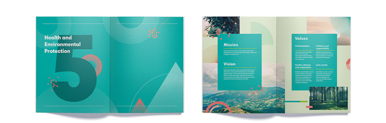 NIS企業年度報告畫冊設計-完美的信息圖表設計與配色設計-上海畫冊設計公司