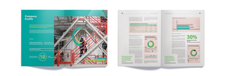 NIS企業年度報告畫冊設計-完美的信息圖表設計與配色設計-上海畫冊設計公司