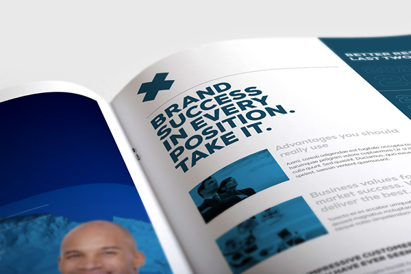 精英設計公司 Bifold 2色企業宣傳手冊設計模板-上海畫冊設計公司